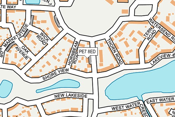 PE7 8ED map - OS OpenMap – Local (Ordnance Survey)
