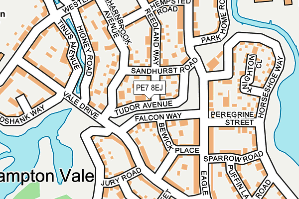 PE7 8EJ map - OS OpenMap – Local (Ordnance Survey)