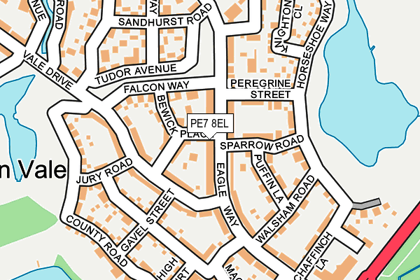 PE7 8EL map - OS OpenMap – Local (Ordnance Survey)