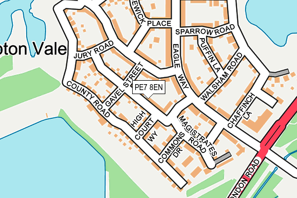 PE7 8EN map - OS OpenMap – Local (Ordnance Survey)