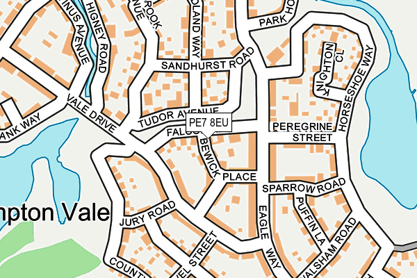 PE7 8EU map - OS OpenMap – Local (Ordnance Survey)
