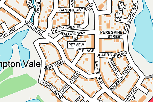 PE7 8EW map - OS OpenMap – Local (Ordnance Survey)