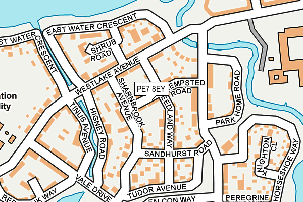 PE7 8EY map - OS OpenMap – Local (Ordnance Survey)