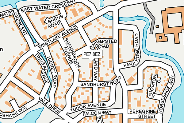 PE7 8EZ map - OS OpenMap – Local (Ordnance Survey)