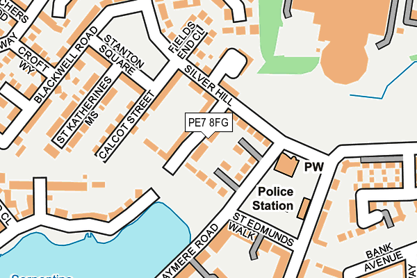 PE7 8FG map - OS OpenMap – Local (Ordnance Survey)