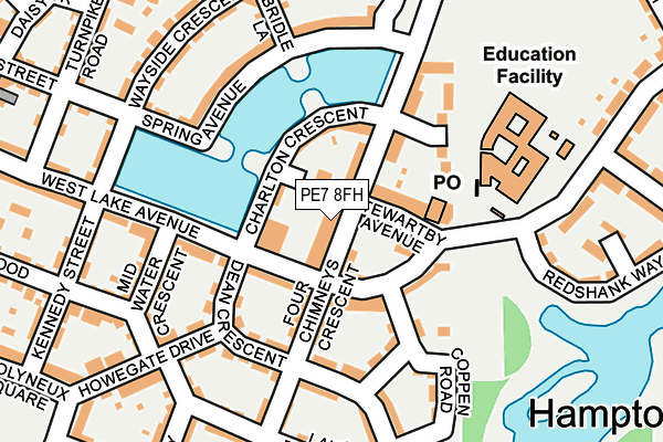 PE7 8FH map - OS OpenMap – Local (Ordnance Survey)