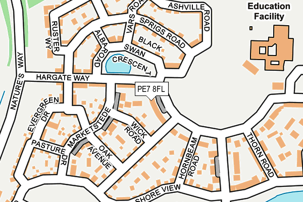 PE7 8FL map - OS OpenMap – Local (Ordnance Survey)