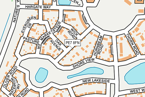 PE7 8FN map - OS OpenMap – Local (Ordnance Survey)