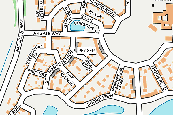 PE7 8FP map - OS OpenMap – Local (Ordnance Survey)