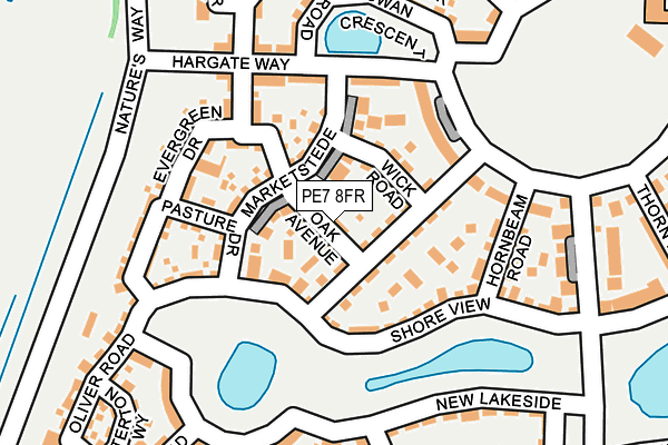 PE7 8FR map - OS OpenMap – Local (Ordnance Survey)