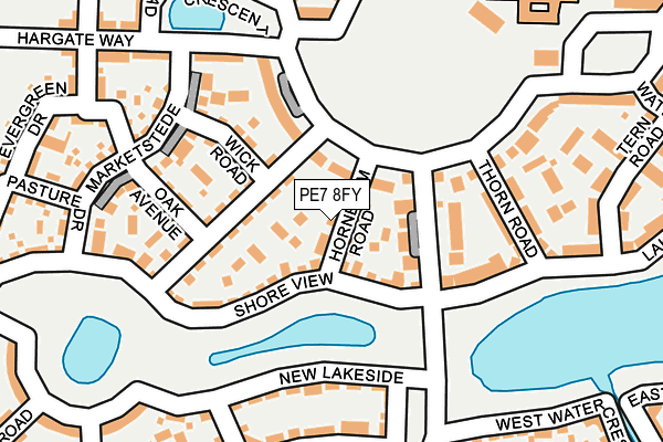 PE7 8FY map - OS OpenMap – Local (Ordnance Survey)