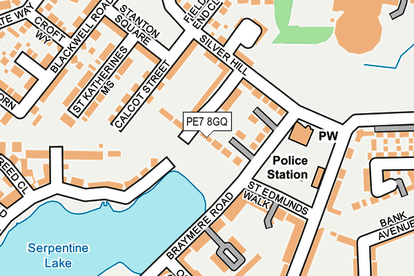 PE7 8GQ map - OS OpenMap – Local (Ordnance Survey)