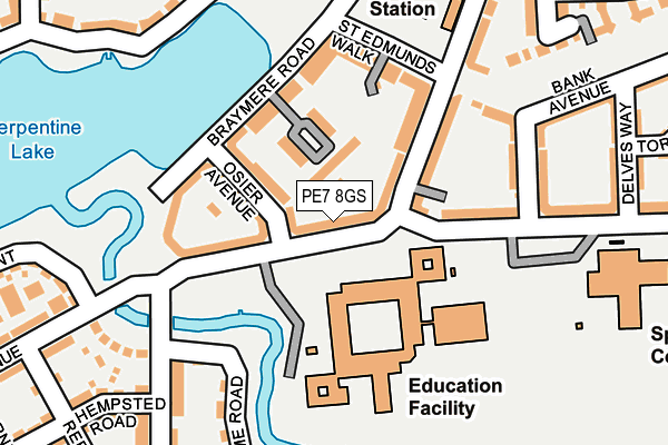 PE7 8GS map - OS OpenMap – Local (Ordnance Survey)
