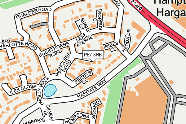 PE7 8HB map - OS OpenMap – Local (Ordnance Survey)