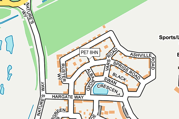 PE7 8HN map - OS OpenMap – Local (Ordnance Survey)