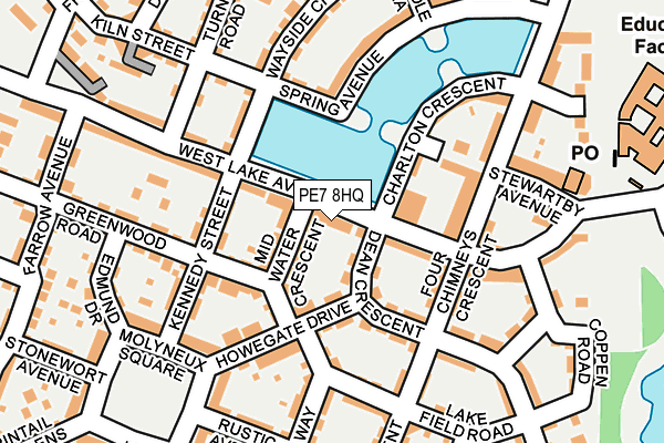 PE7 8HQ map - OS OpenMap – Local (Ordnance Survey)