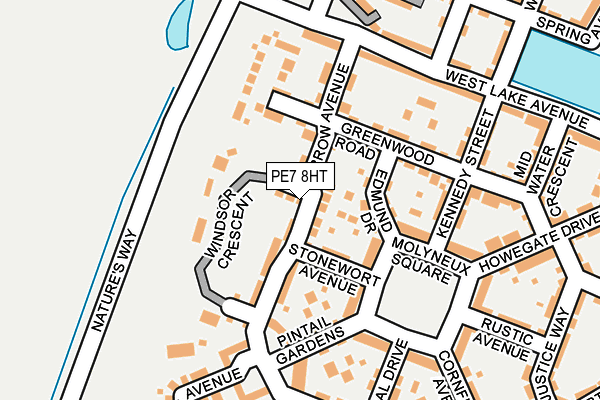 PE7 8HT map - OS OpenMap – Local (Ordnance Survey)