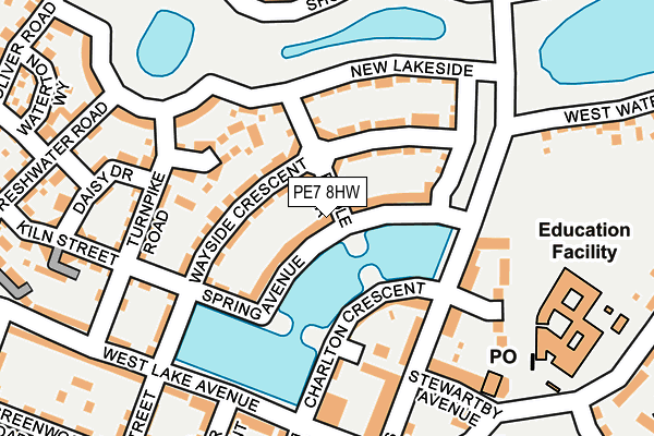 PE7 8HW map - OS OpenMap – Local (Ordnance Survey)