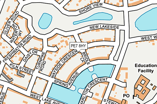 PE7 8HY map - OS OpenMap – Local (Ordnance Survey)