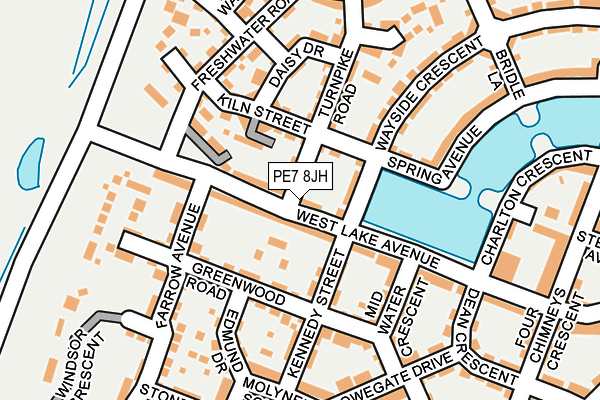 PE7 8JH map - OS OpenMap – Local (Ordnance Survey)