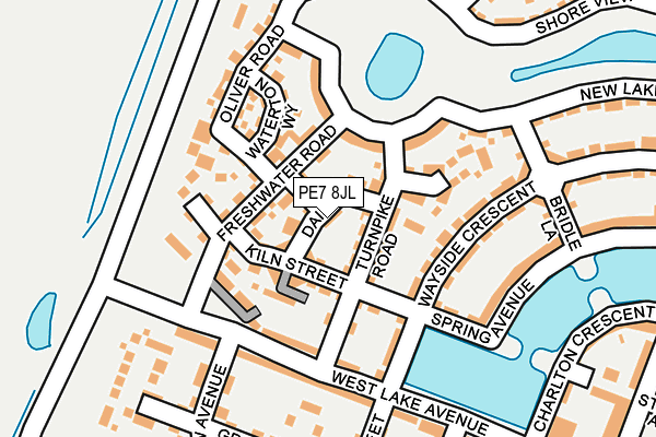 PE7 8JL map - OS OpenMap – Local (Ordnance Survey)