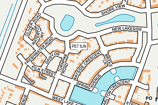 PE7 8JN map - OS OpenMap – Local (Ordnance Survey)