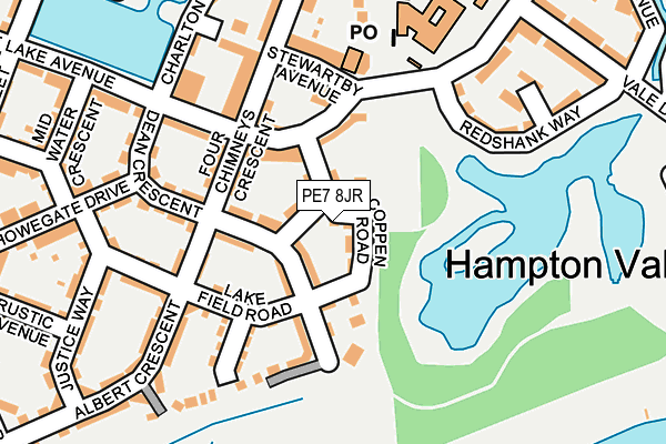 PE7 8JR map - OS OpenMap – Local (Ordnance Survey)