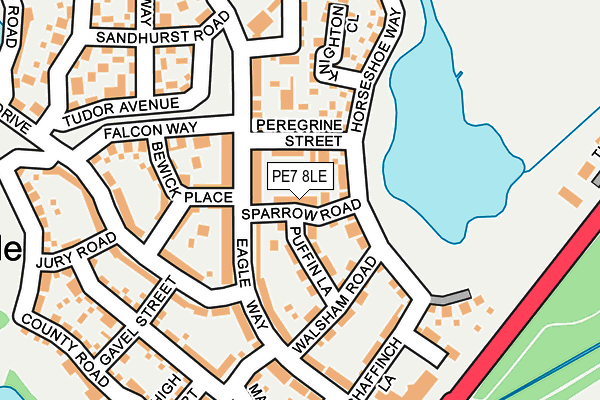 PE7 8LE map - OS OpenMap – Local (Ordnance Survey)