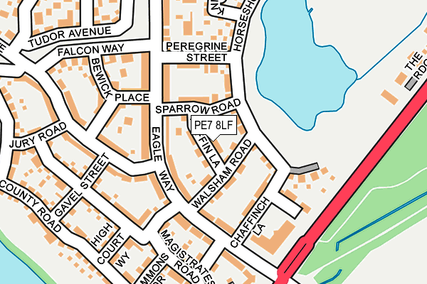 PE7 8LF map - OS OpenMap – Local (Ordnance Survey)