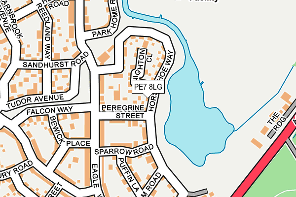 PE7 8LG map - OS OpenMap – Local (Ordnance Survey)