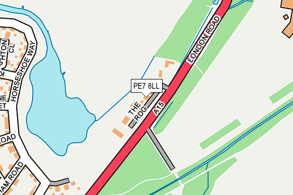 PE7 8LL map - OS OpenMap – Local (Ordnance Survey)