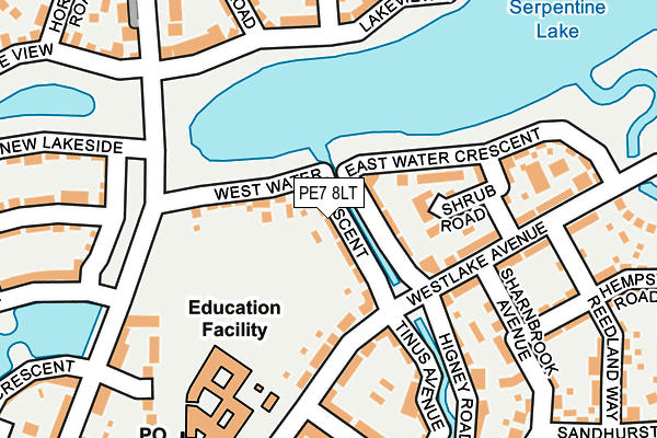 PE7 8LT map - OS OpenMap – Local (Ordnance Survey)