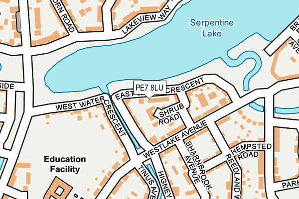 PE7 8LU map - OS OpenMap – Local (Ordnance Survey)