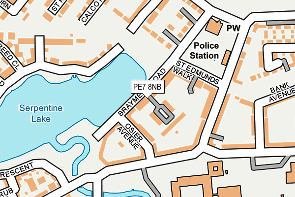 PE7 8NB map - OS OpenMap – Local (Ordnance Survey)