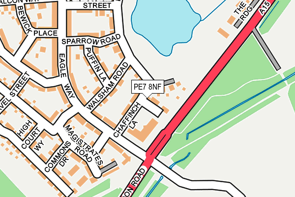 PE7 8NF map - OS OpenMap – Local (Ordnance Survey)