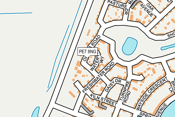 PE7 8NG map - OS OpenMap – Local (Ordnance Survey)