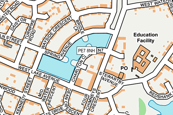 PE7 8NH map - OS OpenMap – Local (Ordnance Survey)