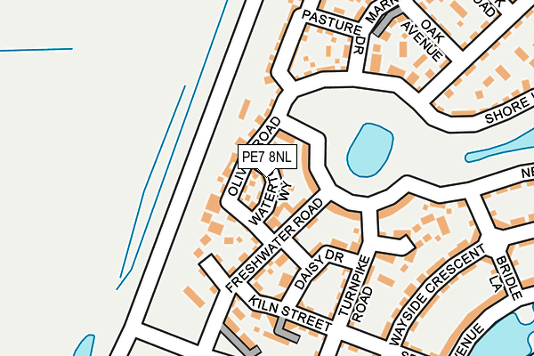 PE7 8NL map - OS OpenMap – Local (Ordnance Survey)