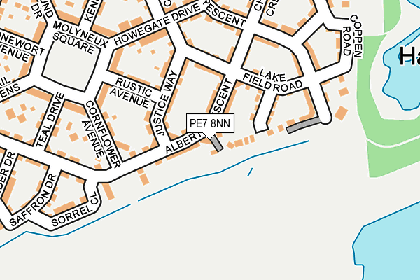 PE7 8NN map - OS OpenMap – Local (Ordnance Survey)