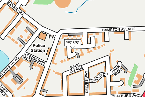 PE7 8PG map - OS OpenMap – Local (Ordnance Survey)