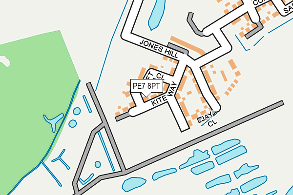 PE7 8PT map - OS OpenMap – Local (Ordnance Survey)