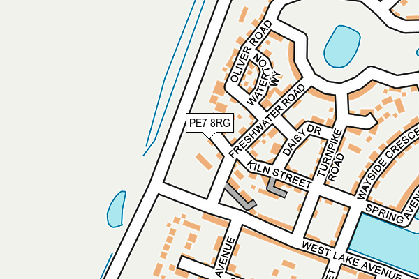 PE7 8RG map - OS OpenMap – Local (Ordnance Survey)