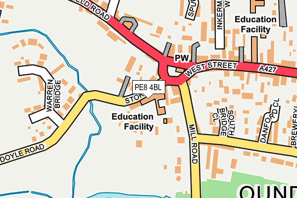 PE8 4BL map - OS OpenMap – Local (Ordnance Survey)