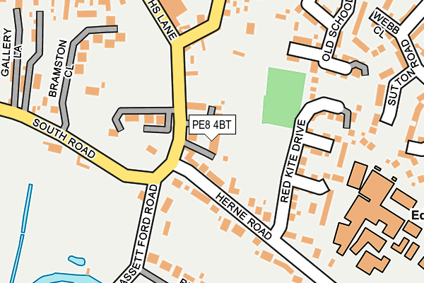 PE8 4BT map - OS OpenMap – Local (Ordnance Survey)