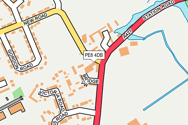 PE8 4DB map - OS OpenMap – Local (Ordnance Survey)