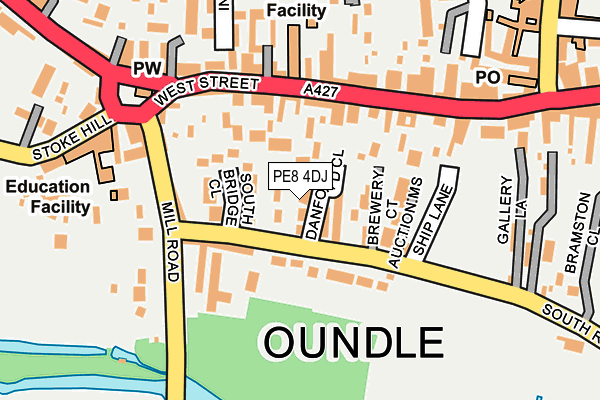 PE8 4DJ map - OS OpenMap – Local (Ordnance Survey)