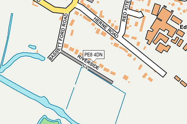 PE8 4DN map - OS OpenMap – Local (Ordnance Survey)