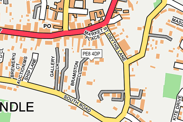 PE8 4DP map - OS OpenMap – Local (Ordnance Survey)