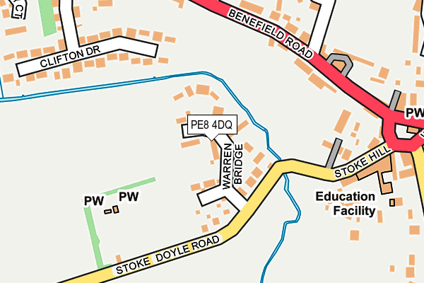 PE8 4DQ map - OS OpenMap – Local (Ordnance Survey)