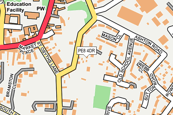 PE8 4DR map - OS OpenMap – Local (Ordnance Survey)